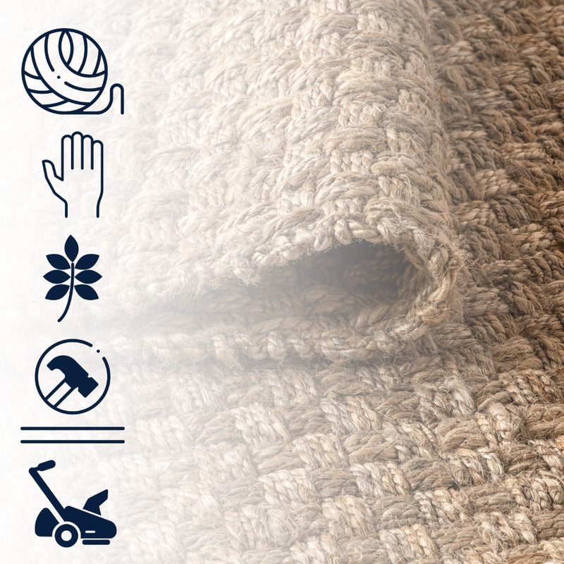 Estera Hand Woven Boucle Chunky Jute Area Rug