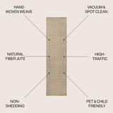 Estera Hand Woven Boucle Chunky Jute Area Rug