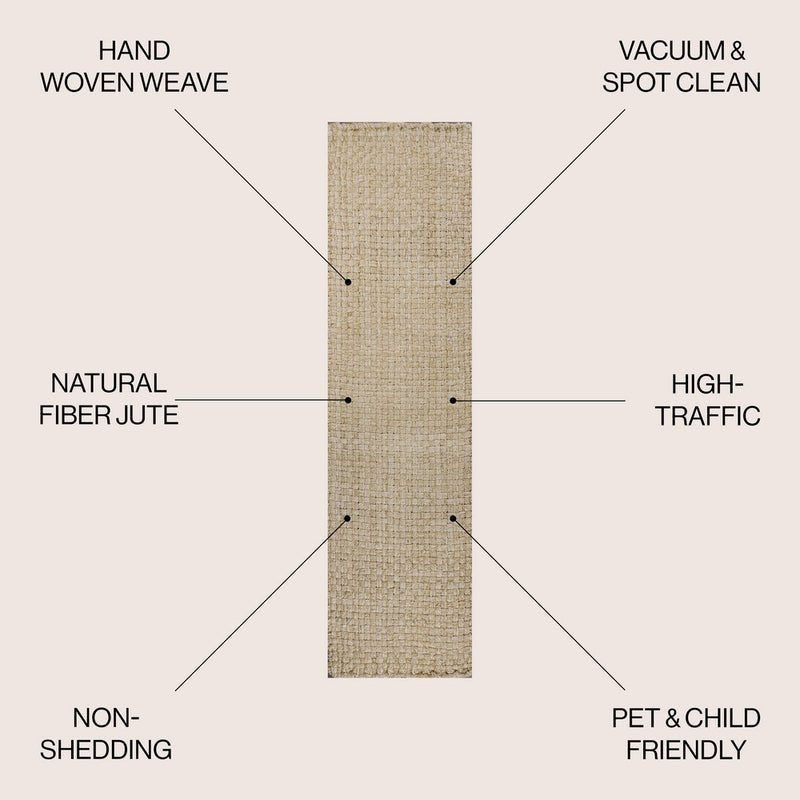 Estera Hand Woven Boucle Chunky Jute Area Rug