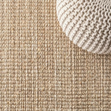 Hiro Hand Woven Chunky Jute Area Rug Ivory / Runner / 2'2" X 8' – DETAIL