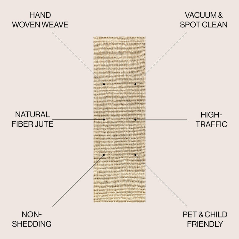 Hiro Hand Woven Chunky Jute Area Rug