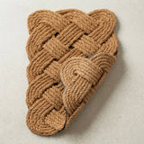 Maeve Classic Coastal Scalloped Basketweave Coir Mat Natural / Rectangle / 18" X 30" – BACK