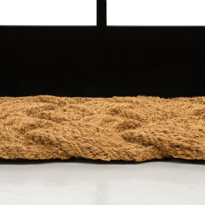 Maeve Classic Coastal Scalloped Basketweave Coir Mat