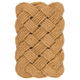 Maeve Classic Coastal Scalloped Basketweave Coir Mat
