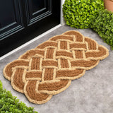 Maeve Classic Coastal Scalloped Basketweave Coir Mat