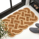 Maeve Classic Coastal Scalloped Basketweave Coir Mat