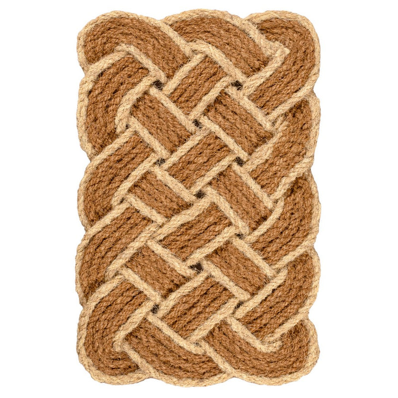 Maeve Classic Coastal Scalloped Basketweave Coir Mat