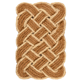Maeve Classic Coastal Scalloped Basketweave Coir Mat