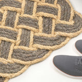 Maeve Classic Coastal Scalloped Basketweave Coir Mat