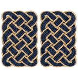 Maeve Classic Coastal Scalloped Basketweave Coir Mat
