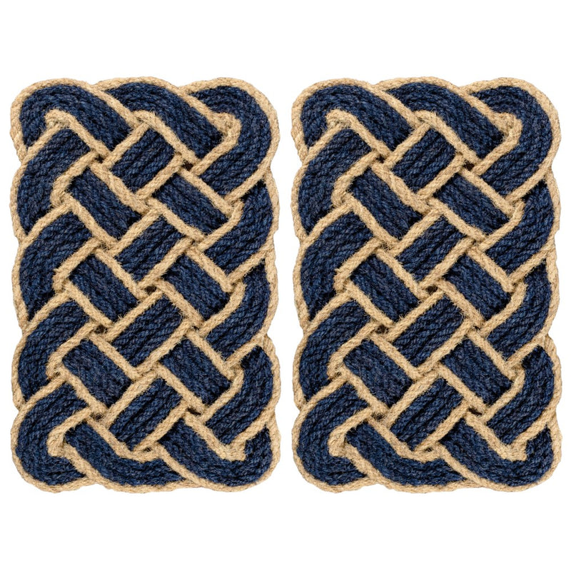 Maeve Classic Coastal Scalloped Basketweave Coir Mat