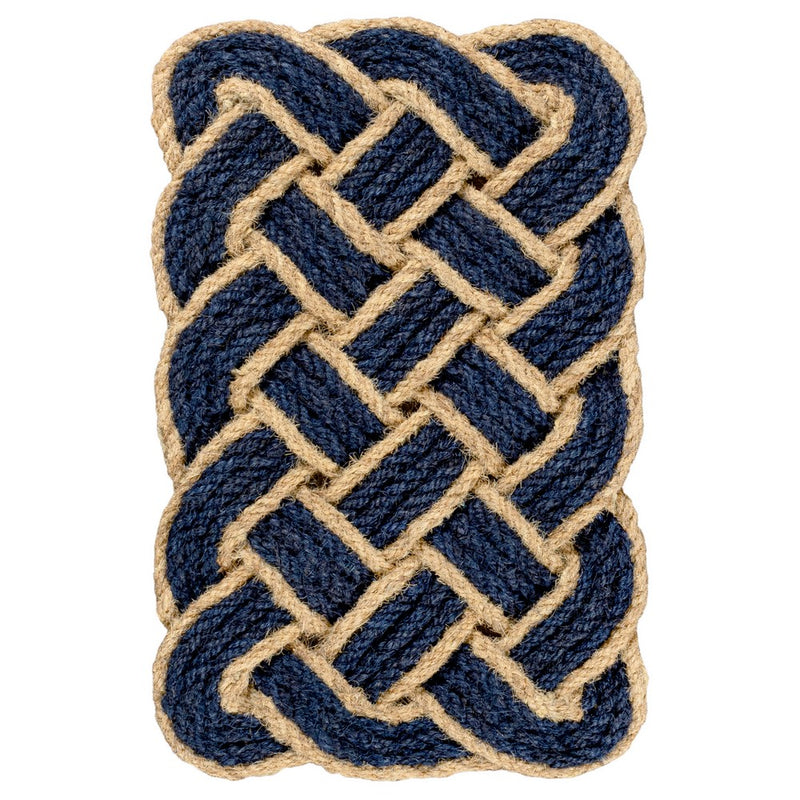 Maeve Classic Coastal Scalloped Basketweave Coir Mat