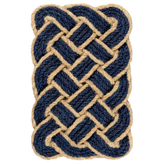 Maeve Classic Coastal Scalloped Basketweave Coir Mat