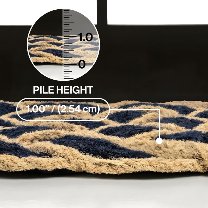 Maeve Classic Coastal Scalloped Basketweave Coir Mat