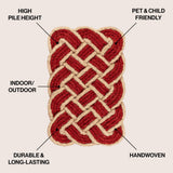 Maeve Classic Coastal Scalloped Basketweave Coir Mat