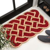 Maeve Classic Coastal Scalloped Basketweave Coir Mat