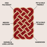 Maeve Classic Coastal Scalloped Basketweave Coir Mat