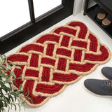 Maeve Classic Coastal Scalloped Basketweave Coir Mat