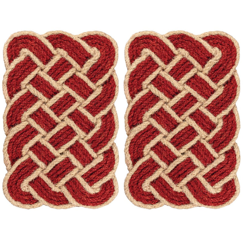 Maeve Classic Coastal Scalloped Basketweave Coir Mat