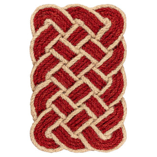 Maeve Classic Coastal Scalloped Basketweave Coir Mat