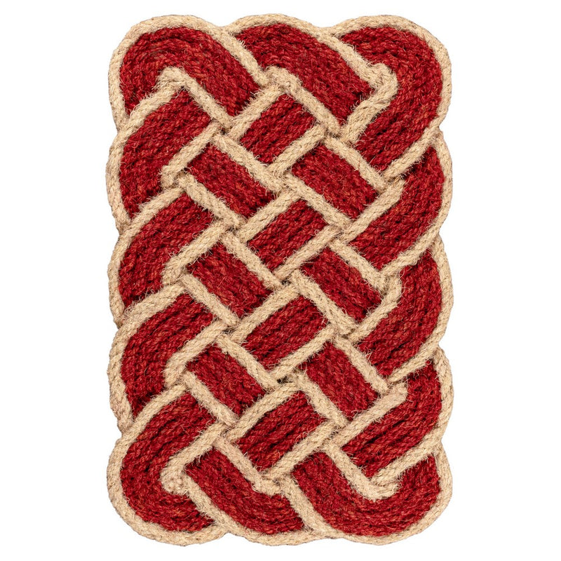 Maeve Classic Coastal Scalloped Basketweave Coir Mat