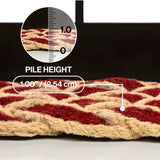 Maeve Classic Coastal Scalloped Basketweave Coir Mat