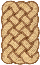 Maeve Classic Coastal Scalloped Basketweave Coir Mat