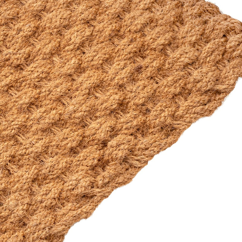 Mavie Coastal Farmhouse Handwoven Lattice Coir Mat