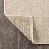 Pata Hand Woven Chunky Jute Area Rug Light Ivory / Square / 5' Square – BACK