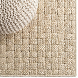 Pata Hand Woven Chunky Jute Area Rug Light Ivory / Square / 5' Square – DETAIL