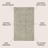 Pata Hand Woven Chunky Jute Area Rug