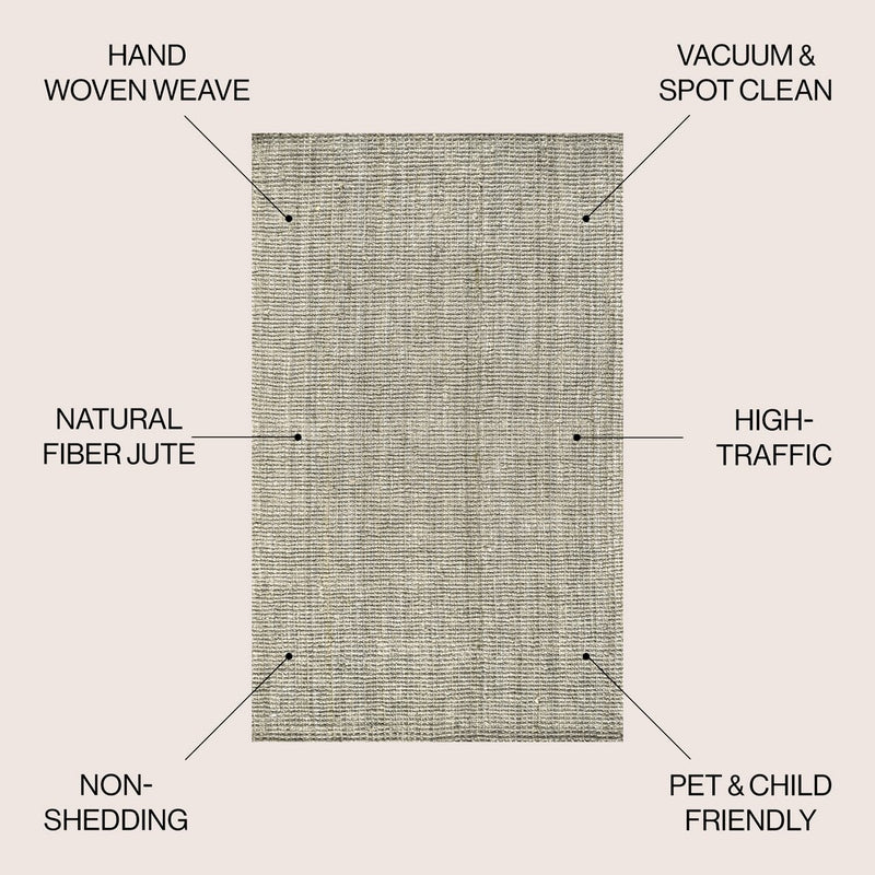 Pata Hand Woven Chunky Jute Area Rug