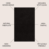 Pata Hand Woven Chunky Jute Area Rug
