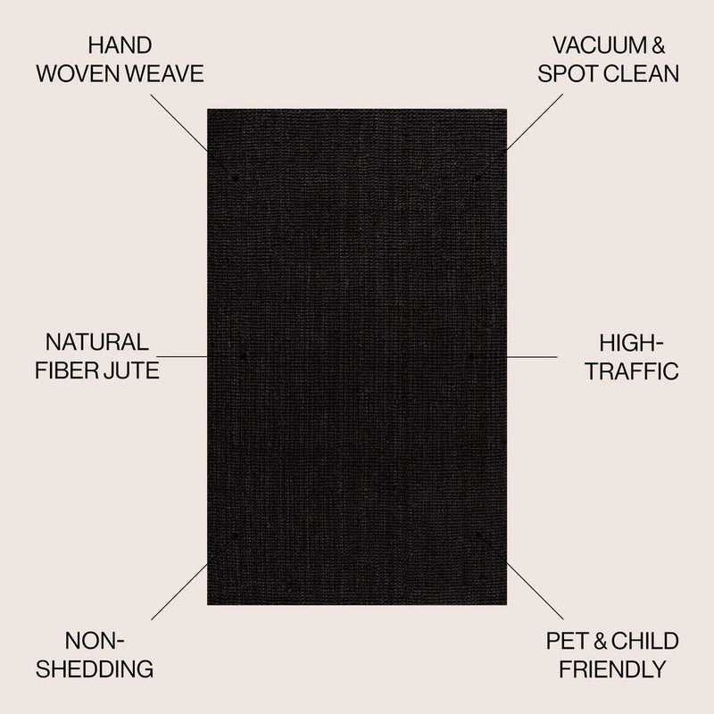 Pata Hand Woven Chunky Jute Area Rug