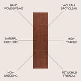 Pata Hand Woven Chunky Jute Area Rug
