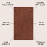 Pata Hand Woven Chunky Jute Area Rug