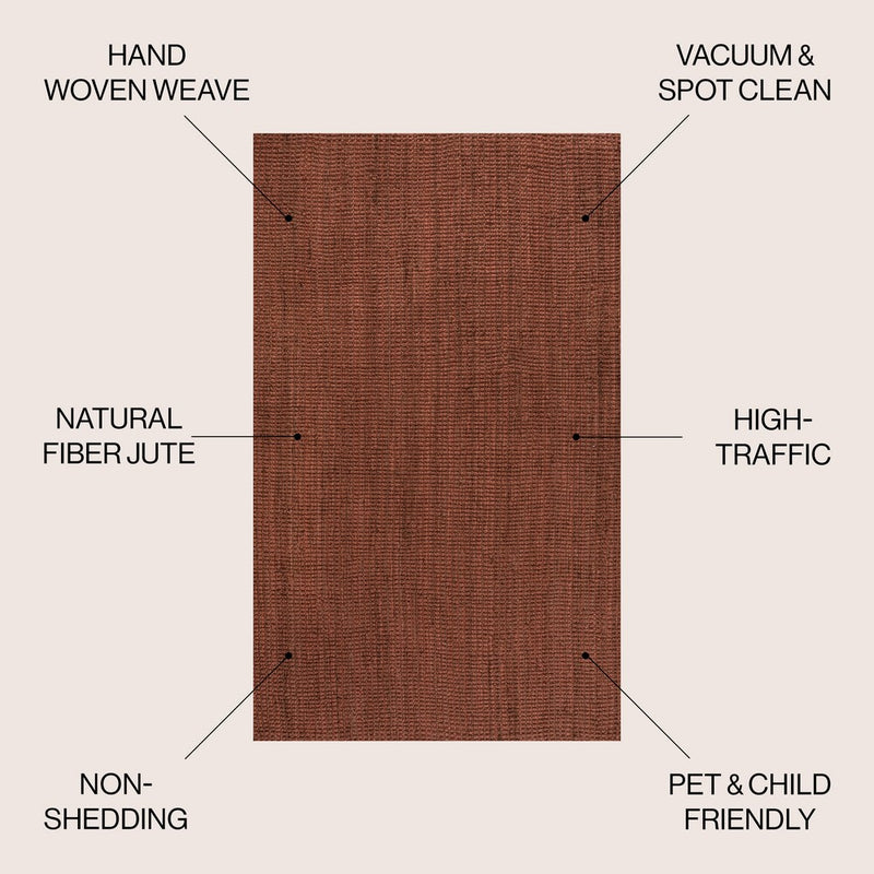 Pata Hand Woven Chunky Jute Area Rug