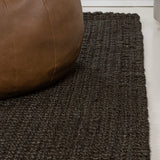 Pata Hand Woven Chunky Jute Area Rug Brown