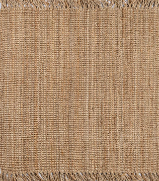 Pata Hand Woven Chunky Jute With Fringe Area Rug