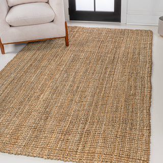 Biot Traditional Rustic Handwoven Jute Area Rug