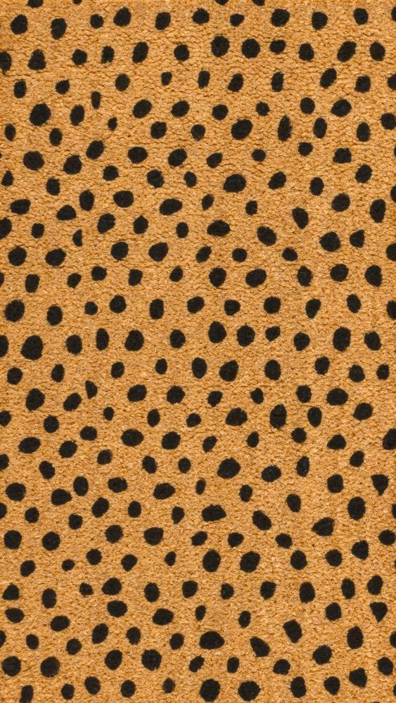 Daphne Modern Classic Animal-spot Bordered Coir Area Rug