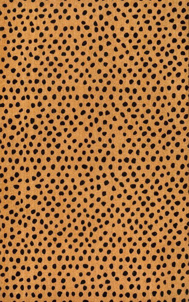 Daphne Modern Classic Animal-spot Bordered Coir Area Rug