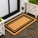 Blaire Modern Classic Double Border Coir Area Rug