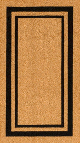 Blaire Modern Classic Double Border Coir Area Rug