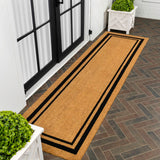 Blaire Modern Classic Double Border Coir Area Rug