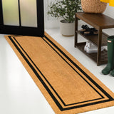 Blaire Modern Classic Double Border Coir Area Rug