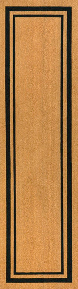 Blaire Modern Classic Double Border Coir Area Rug