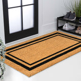 Blaire Modern Classic Double Border Coir Area Rug