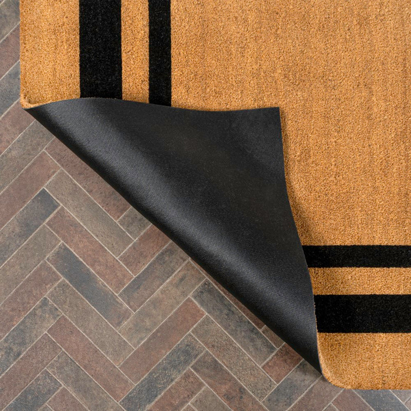 Blaire Modern Classic Double Border Coir Area Rug