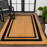 Blaire Modern Classic Double Border Coir Area Rug